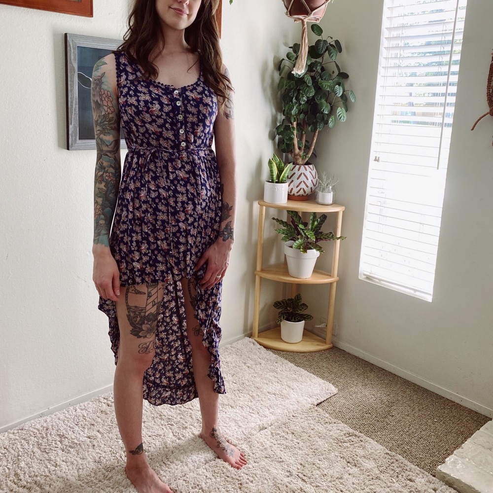 Xhilaration High-Low Floral Dress